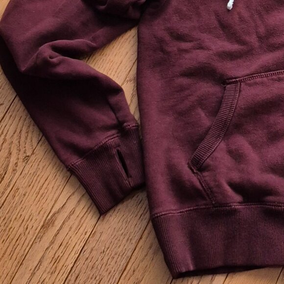 Roots Full Zip Hoodie Maroon/Burgundy Small - Picture 4 of 9